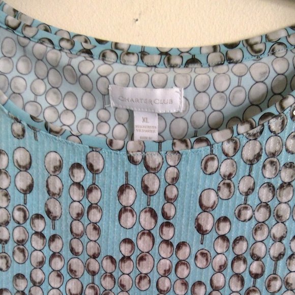 🔑💎🔑3 for$25 Charter Club XL sequin tank - Picture 3 of 4